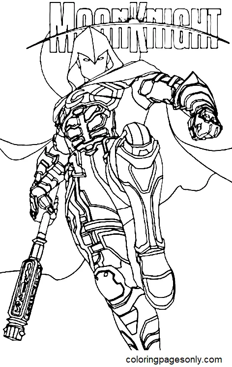 Moon Knight Coloring Pages 3