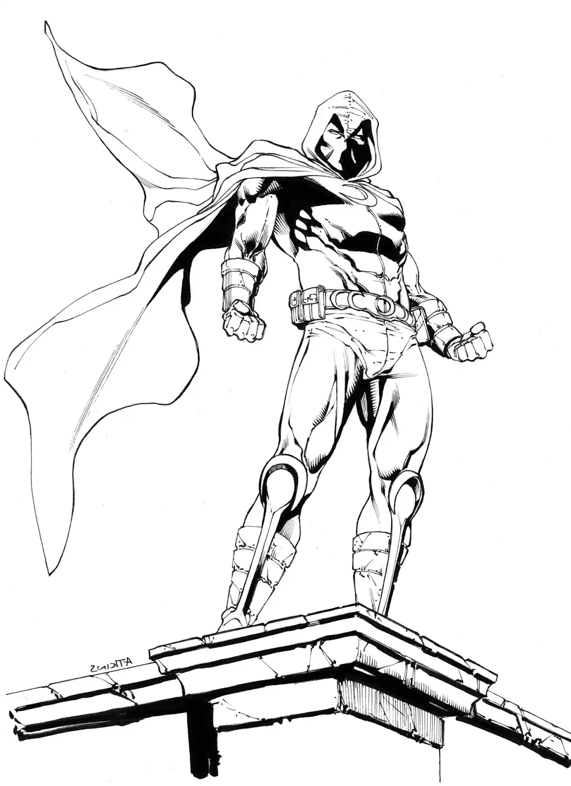 Moon Knight Coloring Pages 6