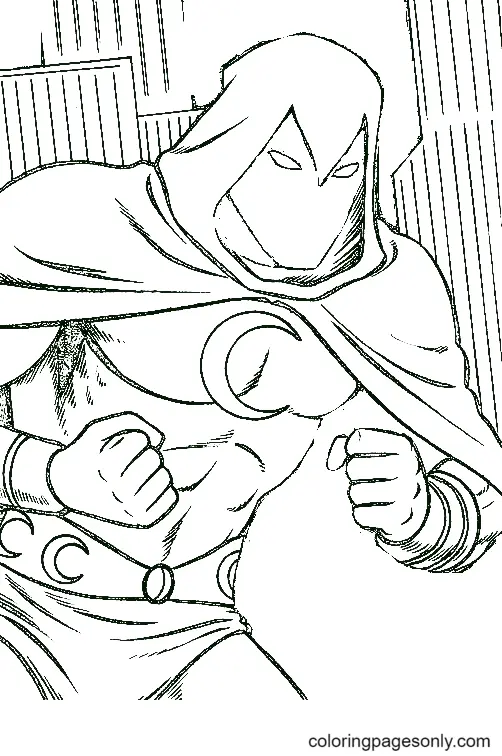Moon Knight Coloring Pages 9