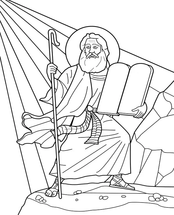 Moses Ausmalbilder 11