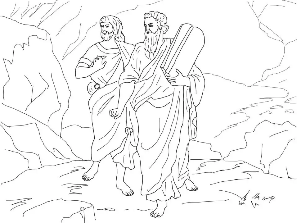 Moses Ausmalbilder 2