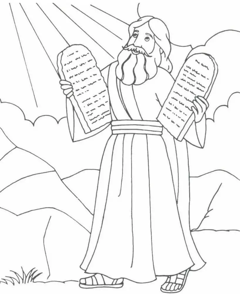 Moses Ausmalbilder 45