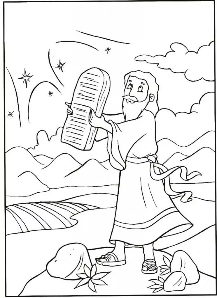 Moses Ausmalbilder 48