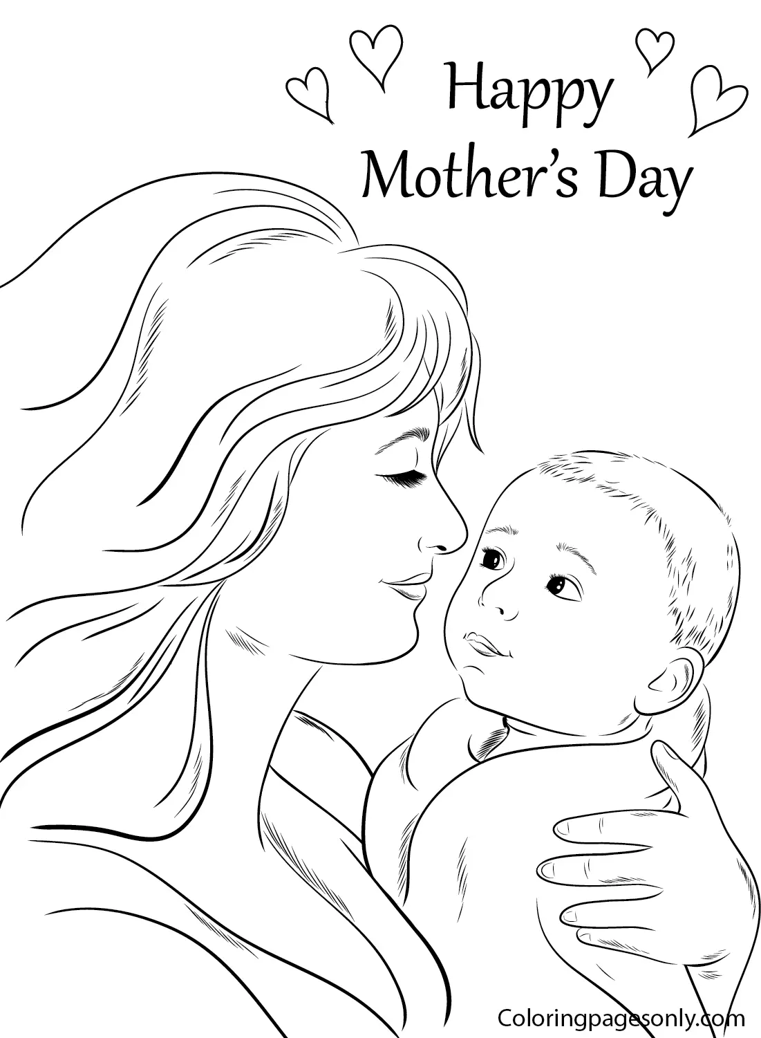 Mother s Day Coloring Pages 68