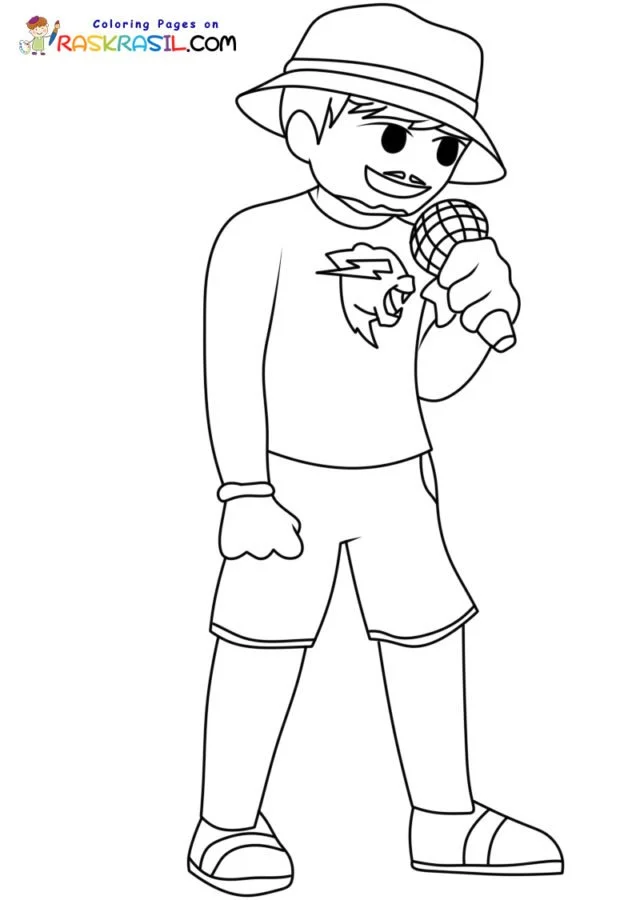 Desenhos de Mr Beast Para Colorir 13
