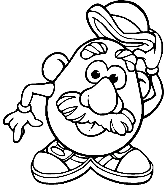 Mr Potato Head Para Colorear 12