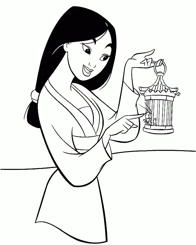 Mulan Coloring Pages 14