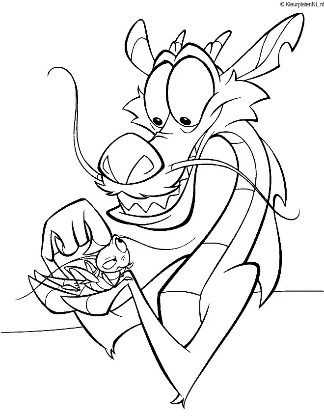 Desenhos de Mulan Para Colorir 32