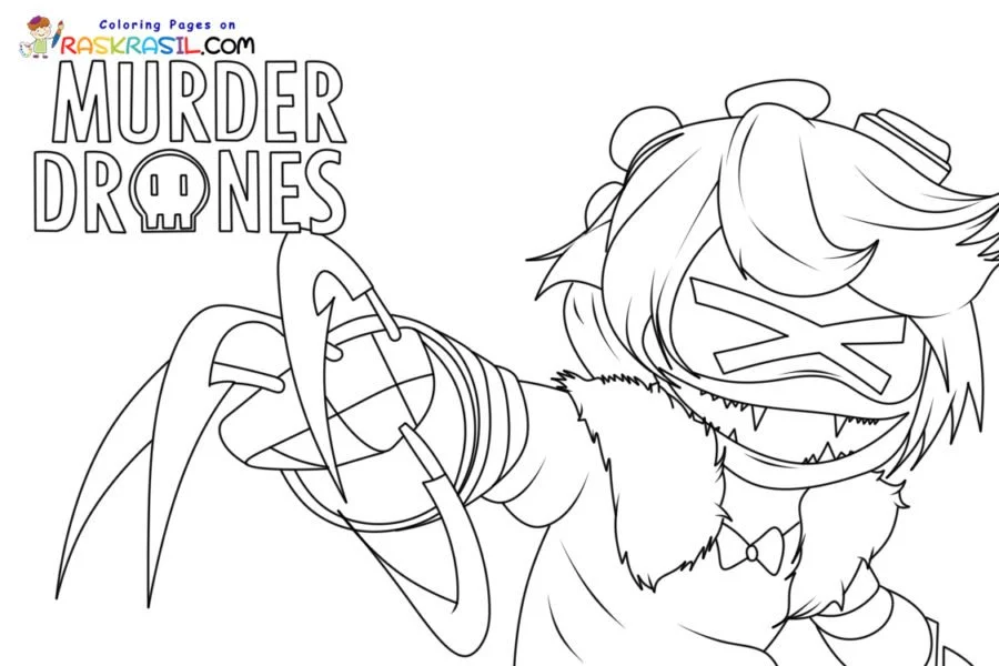 Murder Drones Ausmalbilder 1