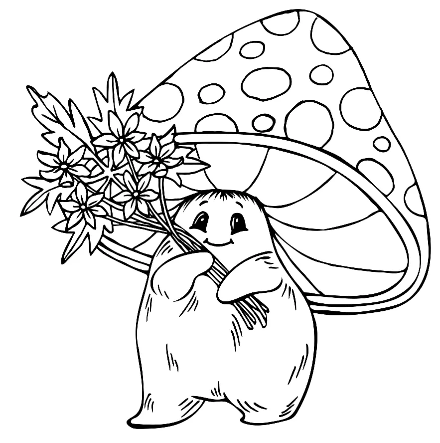 Mushroom Coloring Pages 115