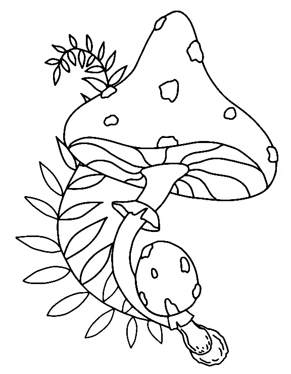 Mushroom Coloring Pages 146