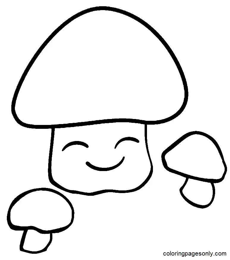 Mushroom Coloring Pages 147