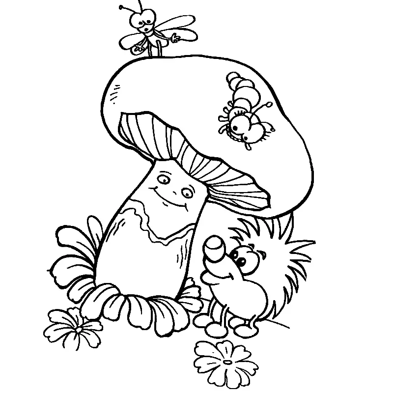 Mushroom Coloring Pages 163