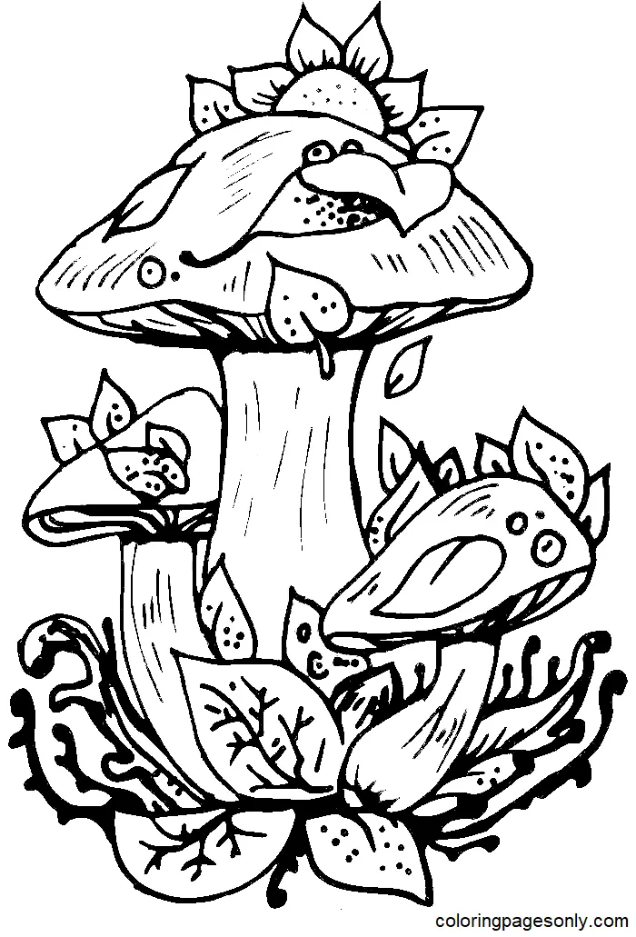 Pilz Ausmalbilder 174