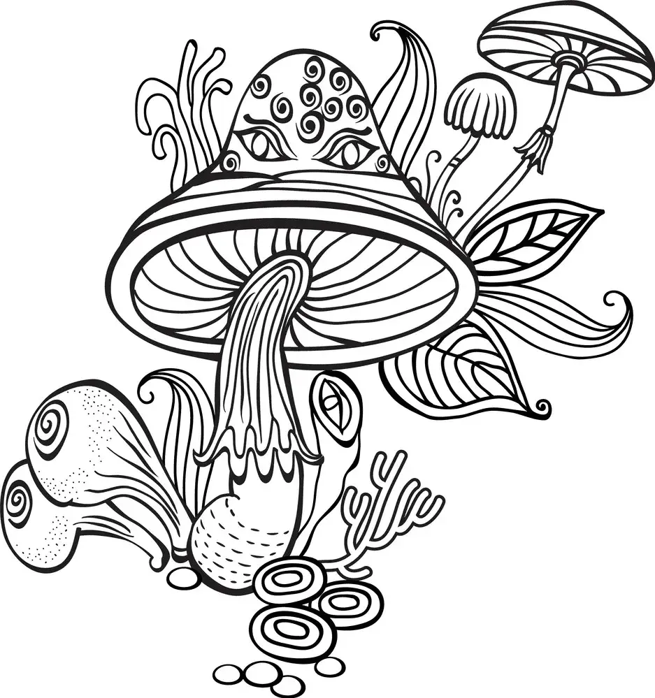Mushroom Coloring Pages 52