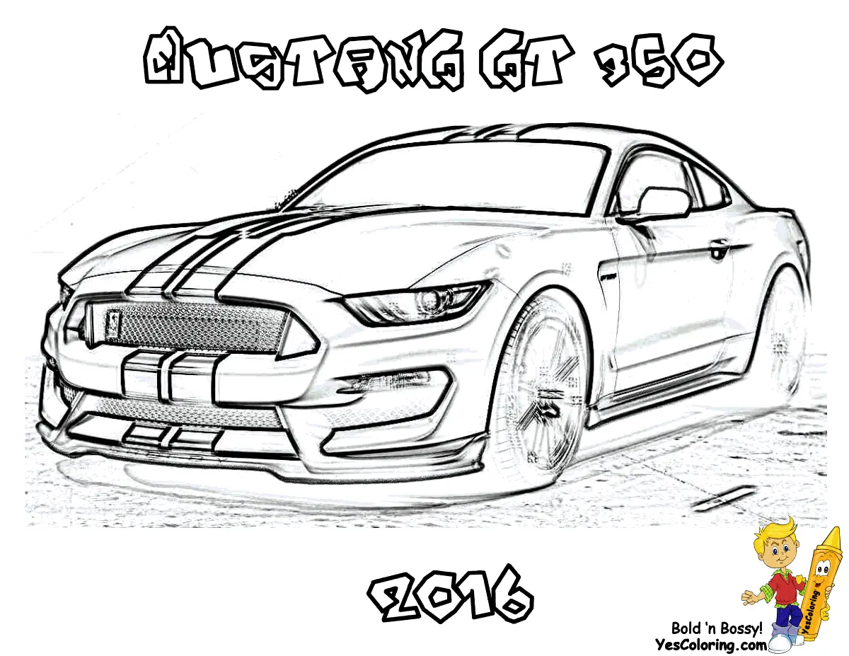 Ausmalbilder Mustang 12