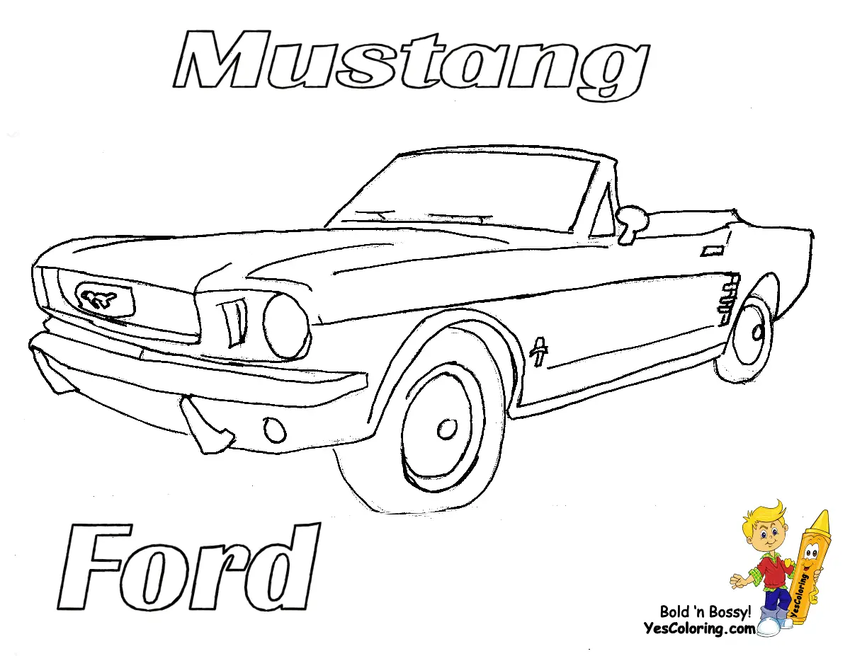 Ausmalbilder Mustang 17
