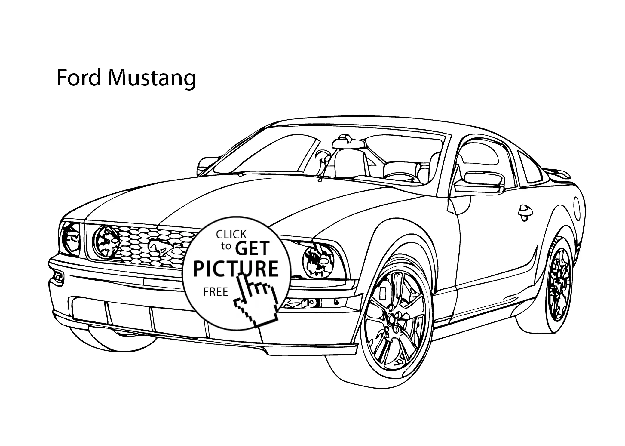 Ausmalbilder Mustang 21