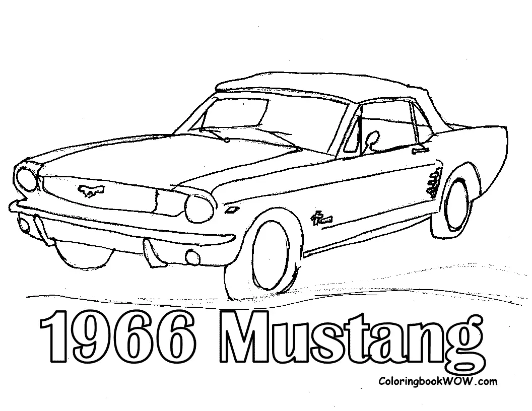 Ausmalbilder Mustang 32
