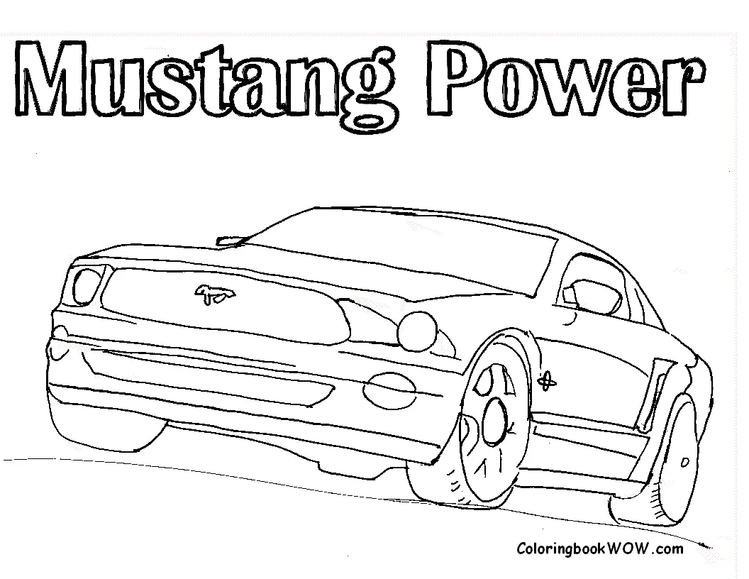 Ausmalbilder Mustang 33