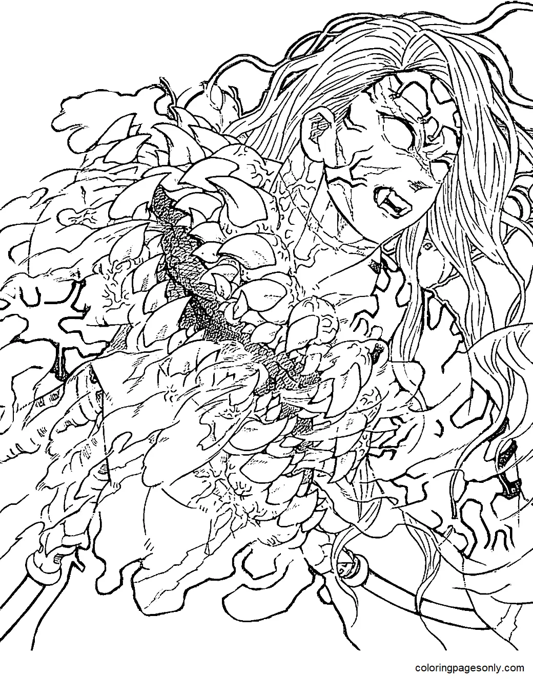 Muzan Kibutsuji Coloring Pages 10