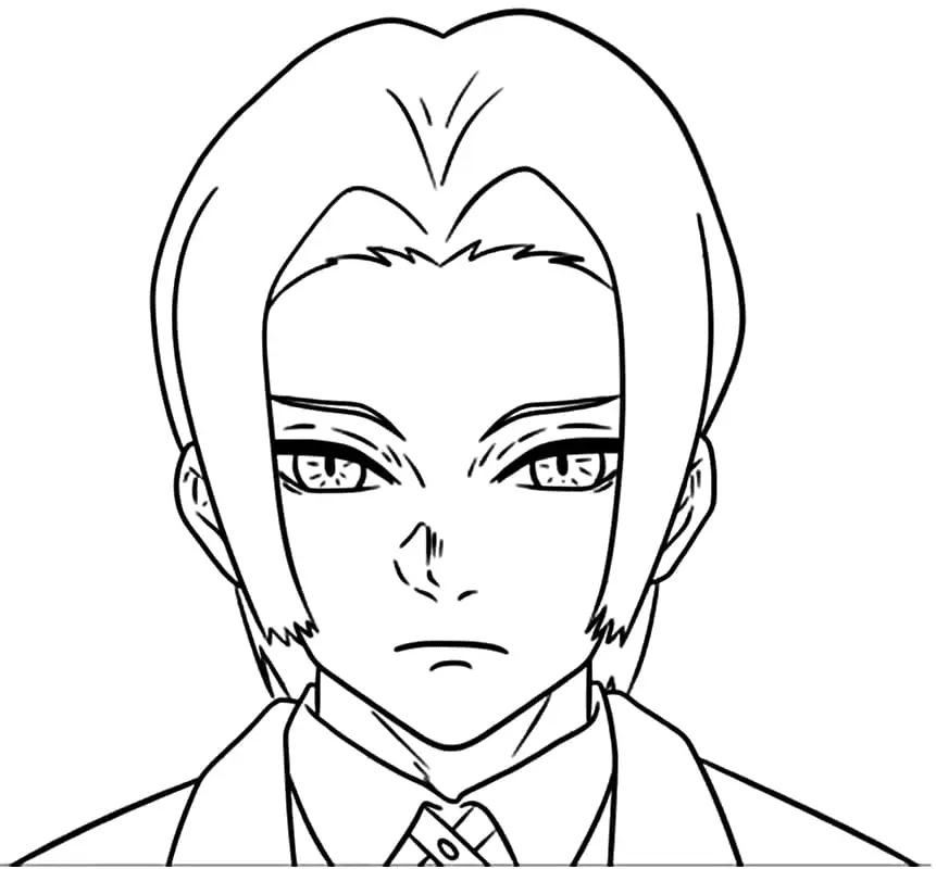 Muzan Kibutsuji Coloring Pages 12