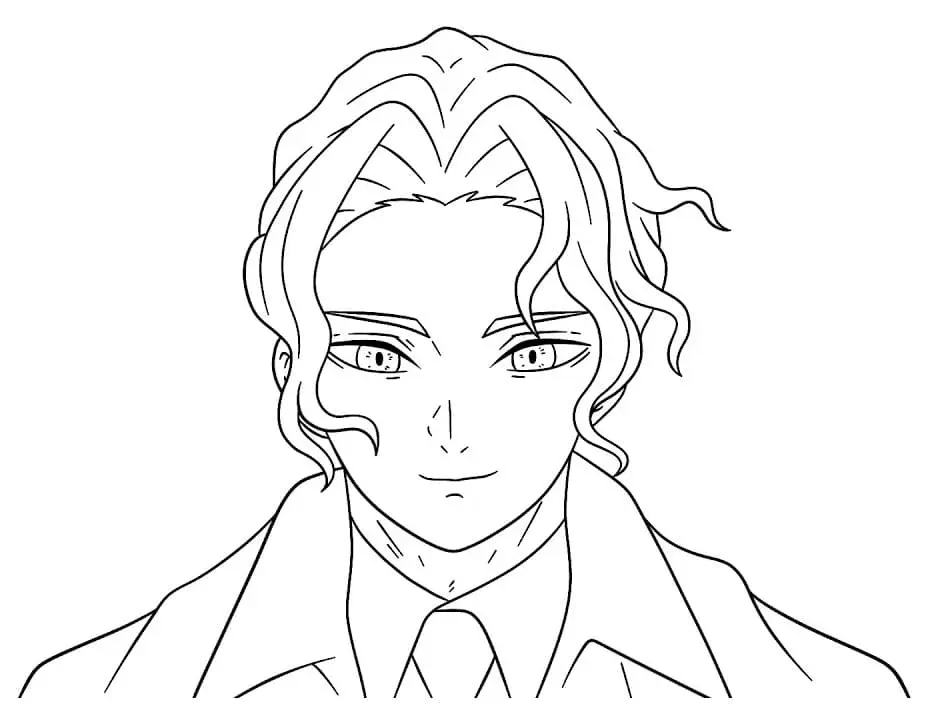 Muzan Kibutsuji Coloring Pages 5