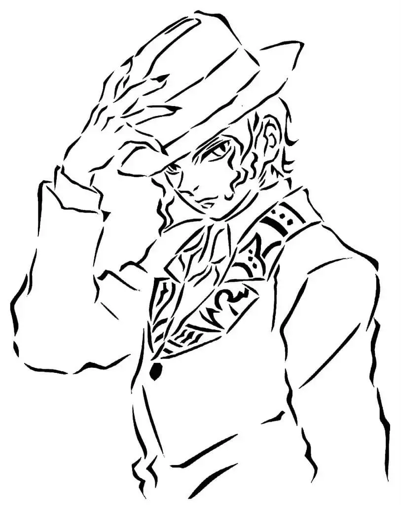 Muzan Kibutsuji Coloring Pages 8