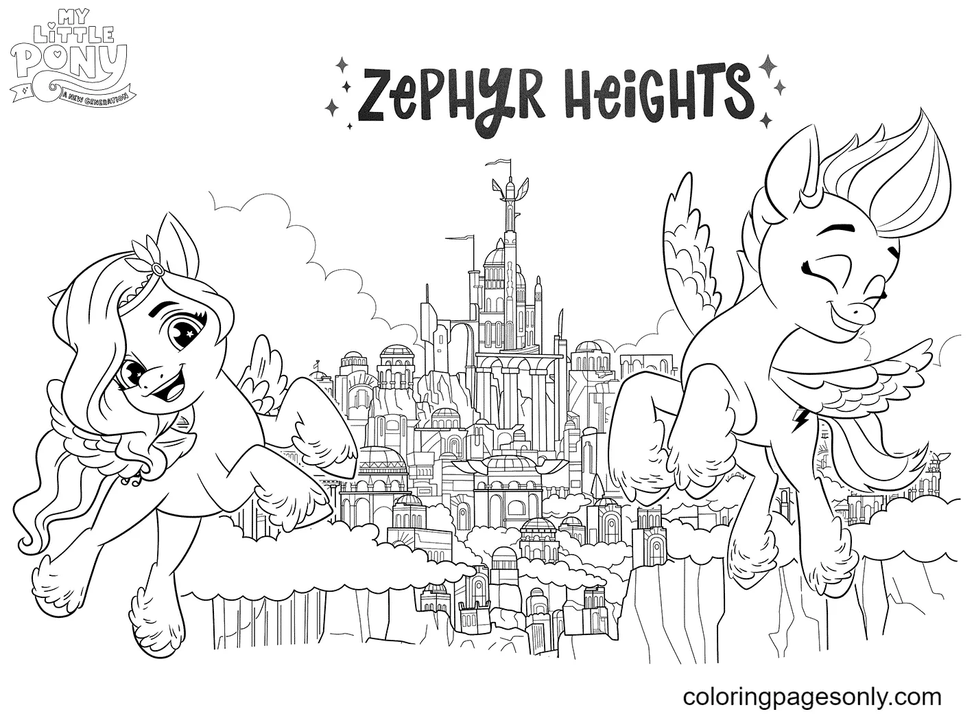 Desenhos de My little pony Nova Geracao Para Colorir 12