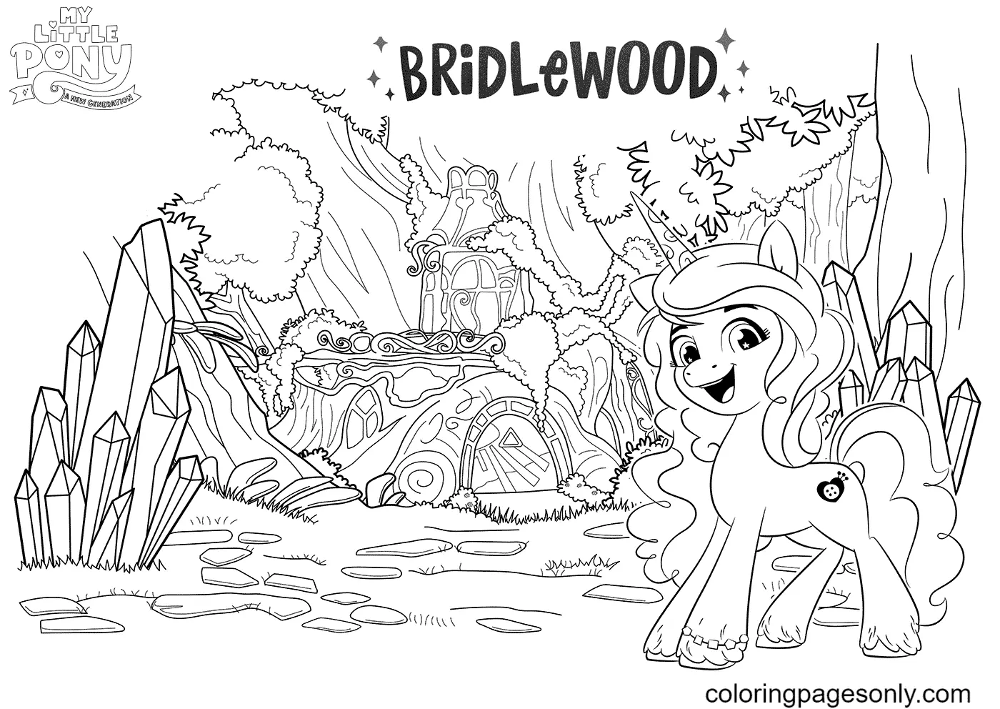 Desenhos de My little pony Nova Geracao Para Colorir 14