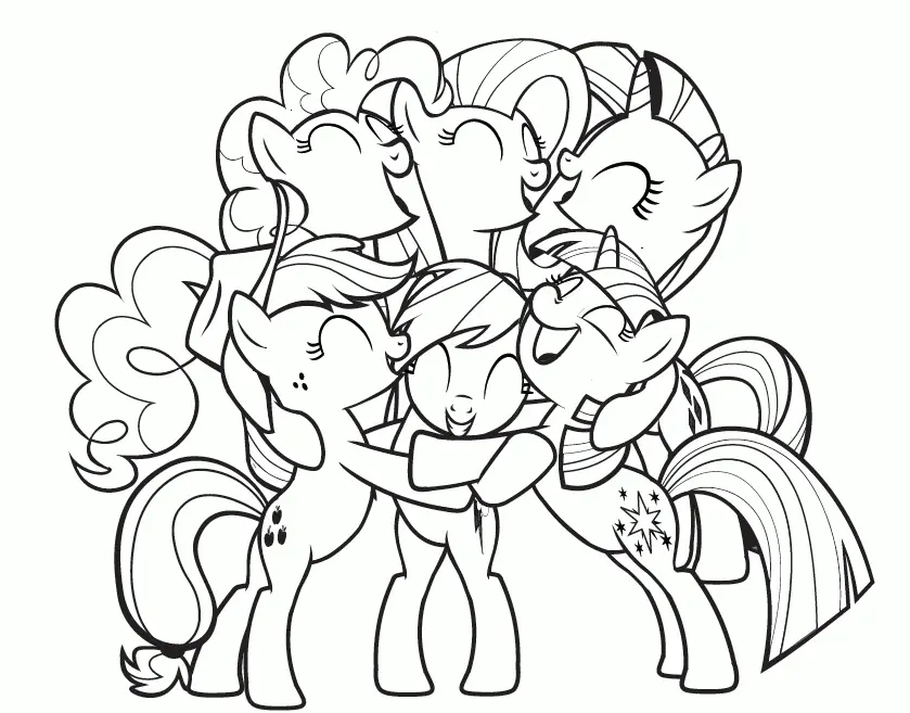 Desenhos de My Little Pony Para Colorir 15