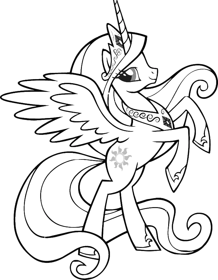 Desenhos de My Little Pony Para Colorir 20