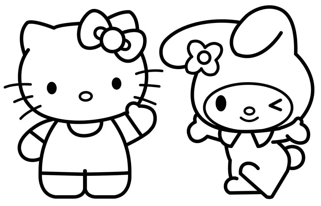 My Melody Coloring Pages 1
