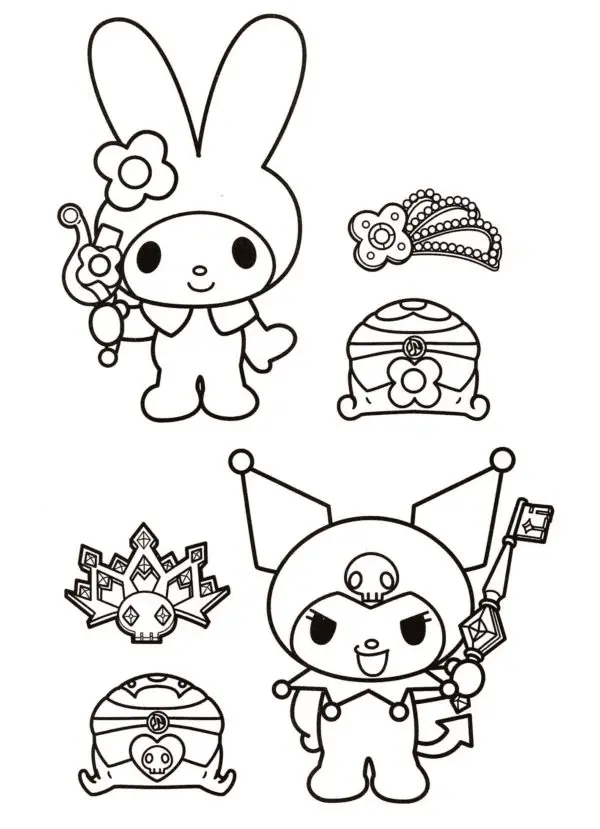 My Melody Coloring Pages 12