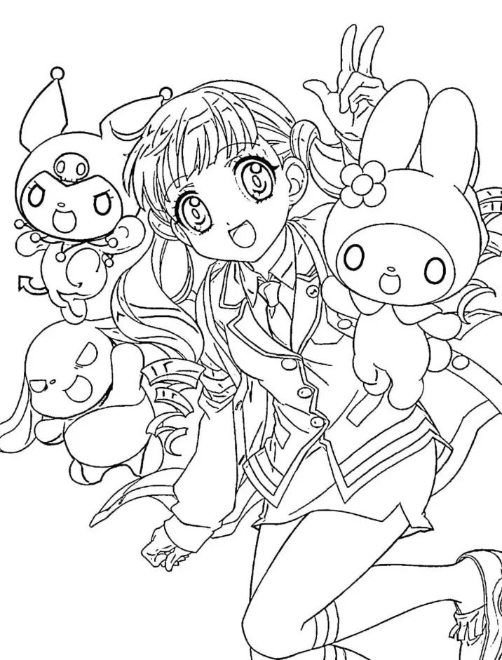 My Melody Coloring Pages 14