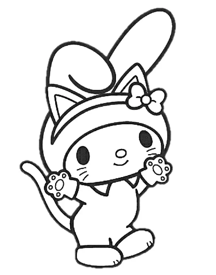 My Melody Coloring Pages 16
