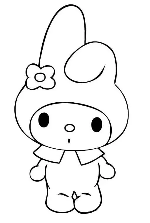 My Melody Coloring Pages 22