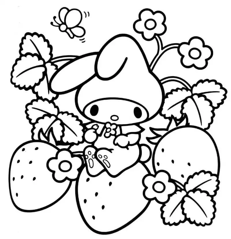 My Melody Coloring Pages 25