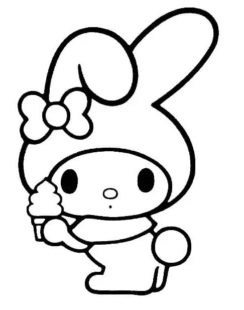 My Melody Coloring Pages 30