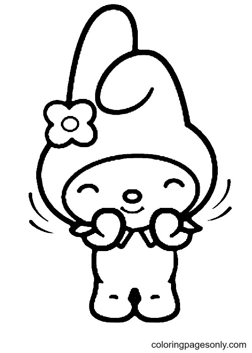 My Melody Coloring Pages 31