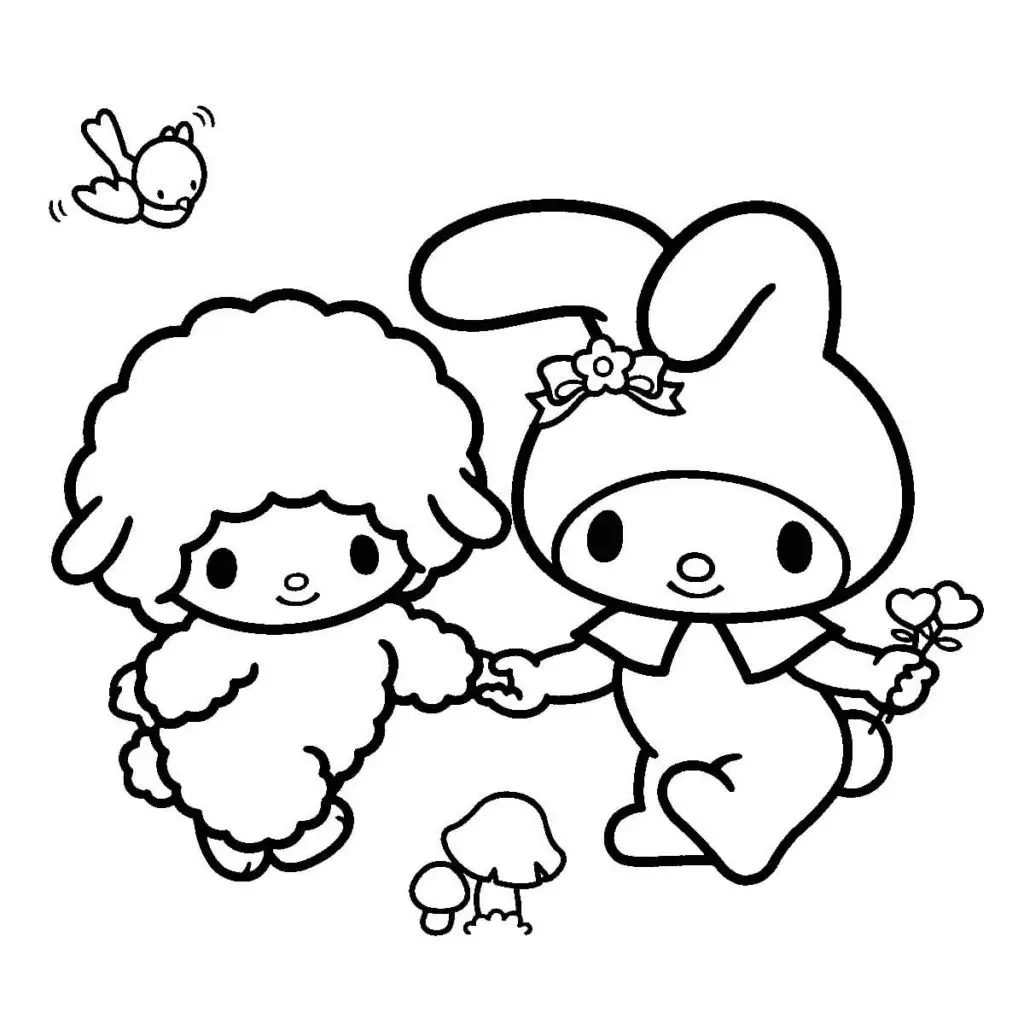 My Melody Coloring Pages 32