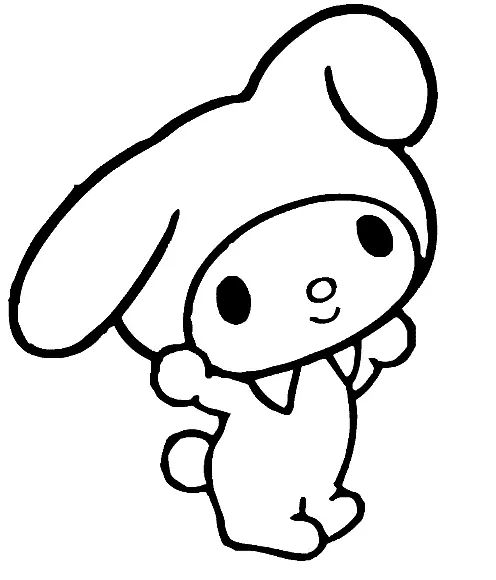 My Melody Coloring Pages 37
