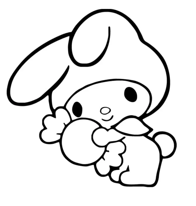 My Melody Coloring Pages 42