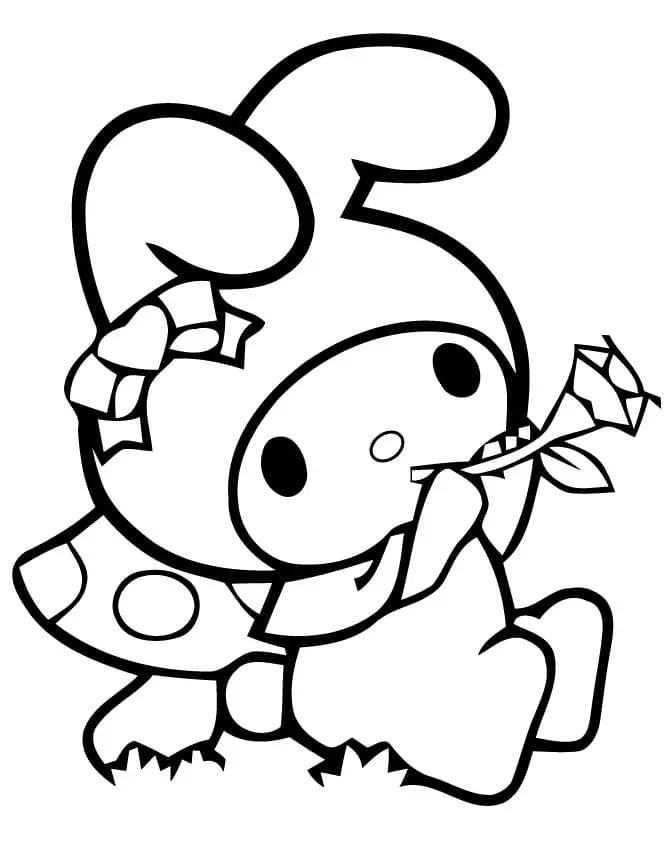 My Melody Coloring Pages 45