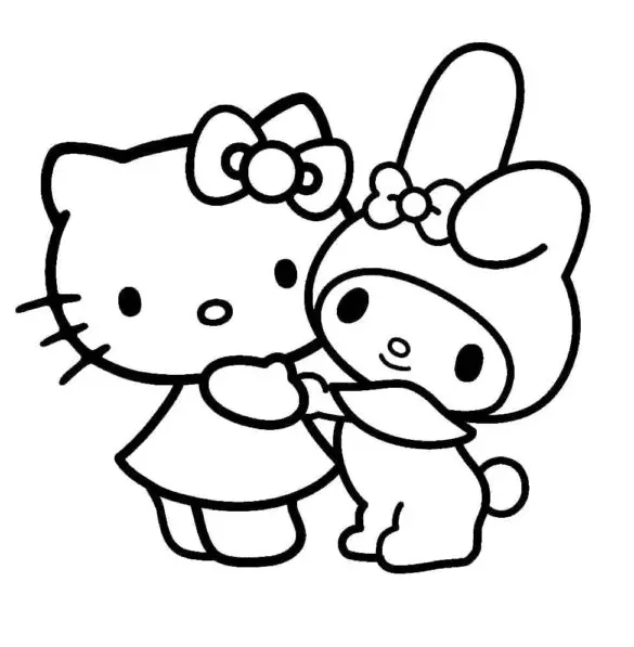 My Melody Coloring Pages 5