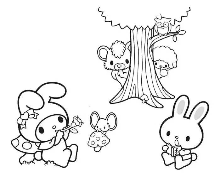 Desenhos de My Melody Para Colorir 55
