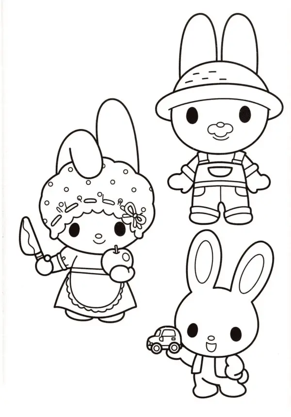 My Melody Coloring Pages 58