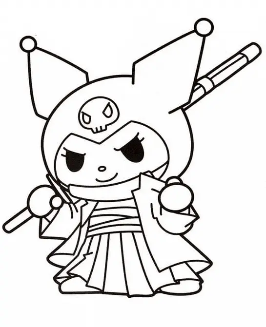 My Melody Coloring Pages 8