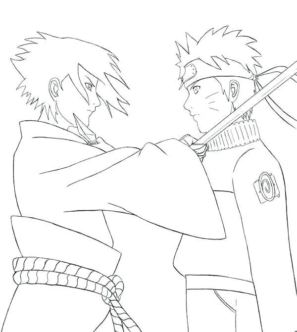 Desenhos de Naruto And Sasuke Para Colorir 31