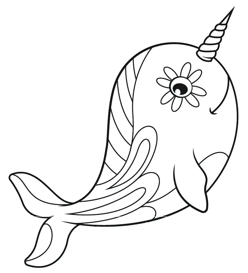 Narval Para Colorear 22